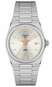 Tissot PRX Silver Dial Silver Steel Strap Watch For Women - T137.210.11.031.00