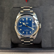 Tudor Black Bay Automatic Blue Dial Silver Steel Strap Watch for Men - M79540-0004