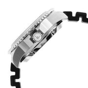 Emporio Armani Sea Explorer Meccanico Automatic Black Dial Black Silicone Strap Watch For Men - AR60062