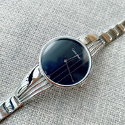 Calvin Klein Drift Black Dial Silver Steel Strap Watch for Women - K6S2N111