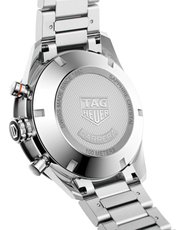 Tag Heuer Carrera Automatic Chronograph Black Dial Silver Steel Strap Watch for Men - CBM2110.BA0651
