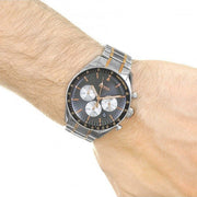 Hugo Boss Trophy Chronograph Grey Dial Two Tone Steel Strap Watch for Men - 1513634