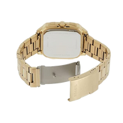 Fossil Inscription Automatic Skeleton Black Dial Gold Steel Strap Watch for Men - BQ2573