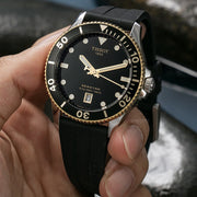 Tissot Seastar 1000 Black Dial Black Rubber Strap Watch For Men - T120.410.27.051.00