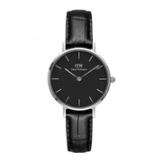 Daniel Wellington Classic Petite Reading Black Dial Black Leather Strap Watch For Women - DW00100235