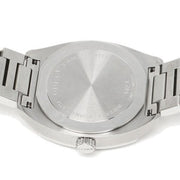 Gucci GG2570 Diamonds Black Dial Silver Steel Strap Watch For Women - YA142404