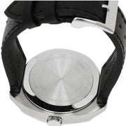 Gucci GG2570 Quartz Black Dial Black Leather Strap Watch For Men - YA142307