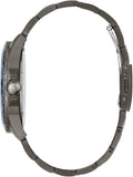Guess Odyssey Quartz Blue Dial Gunmetal Steel Strap Watch For Men - W1107G5
