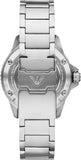 Emporio Armani Sea Explorer Meccanico Automatic Blue Dial Silver Steel Strap Watch For Men - AR60059