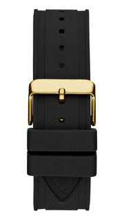 Guess Momentum Black Dial Black Rubber Strap Watch for Men - GW0263G1