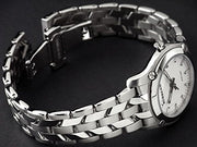 Burberry Heritage Check White Dial Silver Steel Strap Watch for Women - BU1853