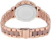 Michael Kors Sofie Chronograph Rose Gold Dial Rose Gold Steel Strap Watch For Women - MK6560