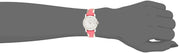 Burberry The City White Dial Haymarket Pink Leather Strap Watch for Women - BU9149