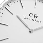 Daniel Wellington Classic Cornwall White Dial Black Nylon Strap Watch For Men - DW00100258