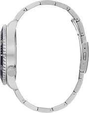 Guess Axle Multifunction Black Dial Silver Steel Strap Watch For Men - GW0488G1