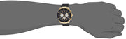 Guess Poseidon Chronograph Black Dial Black Rubber Strap Watch for Men - GW0057G1