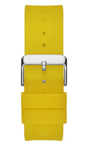 Guess Phoenix Multi Function Black Dial Yellow Rubber Strap Watch for Men - GW0203G6