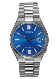 Citizen x Pantone Automatic Blue Dial Silver Steel Strap Watch For Men - NJ0158-89L