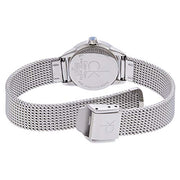 Calvin Klein Minimal Grey Dial Silver Mesh Bracelet Watch for Women - K3M2312X