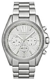 Michael Kors Bradshaw Chronograph Silver Dial Silver Steel Strap Watch for Men - MK5535