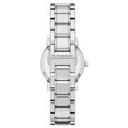 Burberry The City Diamonds Pink Dial Silver Steel Strap Watch for Women - BU9231