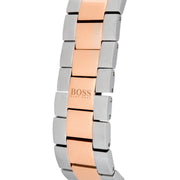 Hugo Boss Ikon Chronograph Grey Dial Two Tone Steel Strap Watch for Men - 1513339