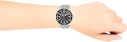 Versace Greca Sport Quartz Black Dial Silver Steel Strap Watch For Men - VEZ300321