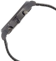 Hugo Boss Peak Chronograph Black Dial Black Steel Strap Watch for Men - 1513814