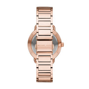 Michael Kors Portia Rose Gold Dial Rose Gold Steel Strap Watch for Women - MK3640