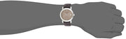 Burberry The City Gold Dial Brown Leather Strap Watch for Men - BU9011