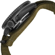 Seiko 5 Sport Automatic Black Dial Green Nylon Strap Watch For Men - SRPD65K4
