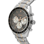 Hugo Boss Trophy Chronograph Grey Dial Two Tone Steel Strap Watch for Men - 1513634