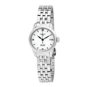 Tissot Le Locle Automatic Double Happiness Lady Silver Dial Silver Steel Strap Watch For Women - T41.1.183.35