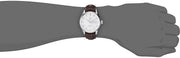 Tag Heuer Carrera Calibre 5 Automatic White Dial Brown Leather Strap Watch for Men - WAR201B.FC6291