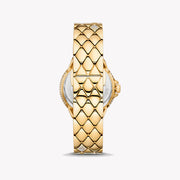 Michael Kors Camile Analog White Dial Gold Steel Strap Watch for Women - MK4801