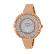Swarovski Crystalline Bracelet White Dial Rose Gold Steel Strap Watch for Women - 5269250