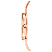 Swarovski Crystalline Pure Black Dial Rose Gold Steel Strap Watch for Women - 5295334