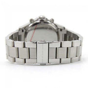 Marc Jacobs Rock Chronograph Mother of Pearl Grey Dial Silver Steel Strap Watch for Women - MBM3250