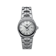Tag Heuer Link Quartz Mother of Pearl Dial Silver Steel Strap Watch for Women - WBC1310.BA0600