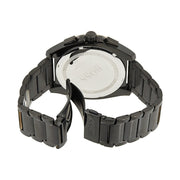 Hugo Boss Grandmaster Chronograph Black Dial Black Steel Strap Watch for Men  - 1513885