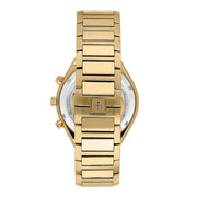 Maserati Stile Chronograph Black Dial Gold Steel Strap Watch For Men - R8873642001