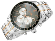Hugo Boss Trophy Chronograph Grey Dial Two Tone Steel Strap Watch for Men - 1513634