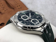 Maurice Lacroix Aikon Chronograph Black Dial Black Leather Strap Watch for Men - AI1018-SS001-330-2