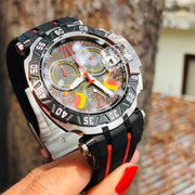 Tissot T Race Chronograph Stefan Bradl Special Edition Black Dial Black Rubber Strap Watch for Men - T092.417.27.057.02