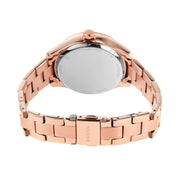 Fossil Rye Automatic Skeleton Rose Gold Dial Rose Gold Steel Strap Watch for Women - BQ3754