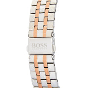 Hugo Boss Jet Chronograph Silver Dial Two Tone Steel Strap Watch for Men - 1513385