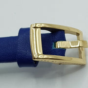Marc Jacobs Sally White Dial Blue Leather Strap Watch for Women - MBM1354