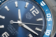 Tag Heuer Formula 1 Bucherer Blue Edition Blue Dial Silver Steel Strap Watch for Men - WAZ2015.BA0842