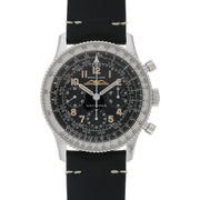 Breitling Navitimer Ref. 806 1959 Re-Edition Black Dial Brown Leather Strap Watch for Men - AB0910371B1X1