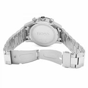 Hugo Boss Rafale Competitive Sport Chronograph Silver Dial Silver Steel Strap Watch for Men - 1513511